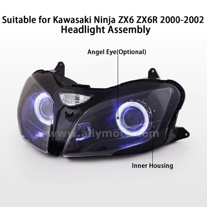 014 Headlight Kawasaki Ninja Zx-6R Zx6R 2000-2002-3 014 Headlight Kawasaki Ninja Zx-6R Zx6R 2000-2002-3